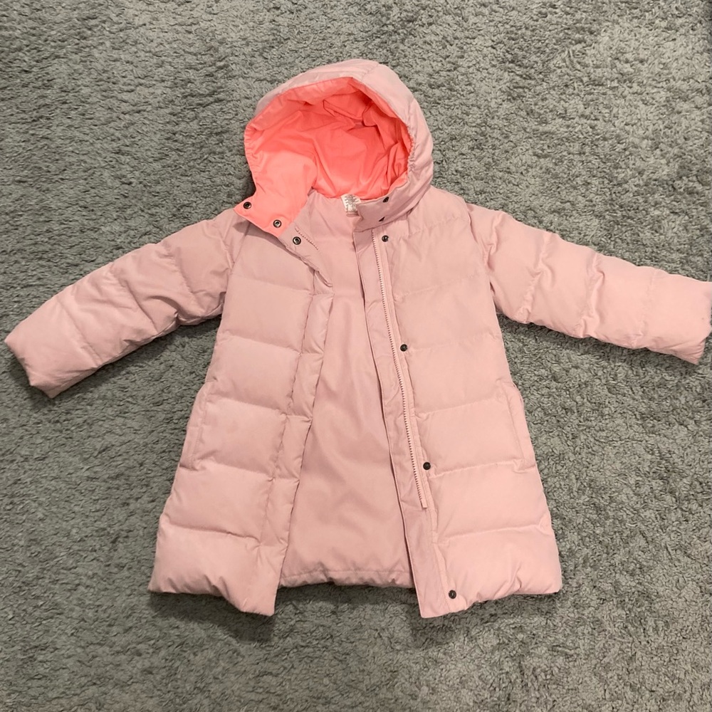 Crewcuts Coral Pink Puffer Jacket